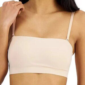 Jenni Intimates Women's No-Show Bandeau Bralette, Chai Light Beige, Small